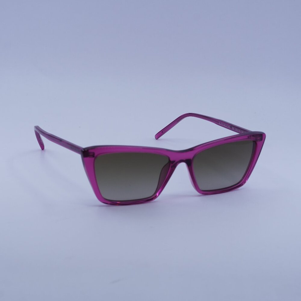 Saint Laurent SL737 MICA THIN 006 Sunglasses Cyclamen Cat Eye Frame